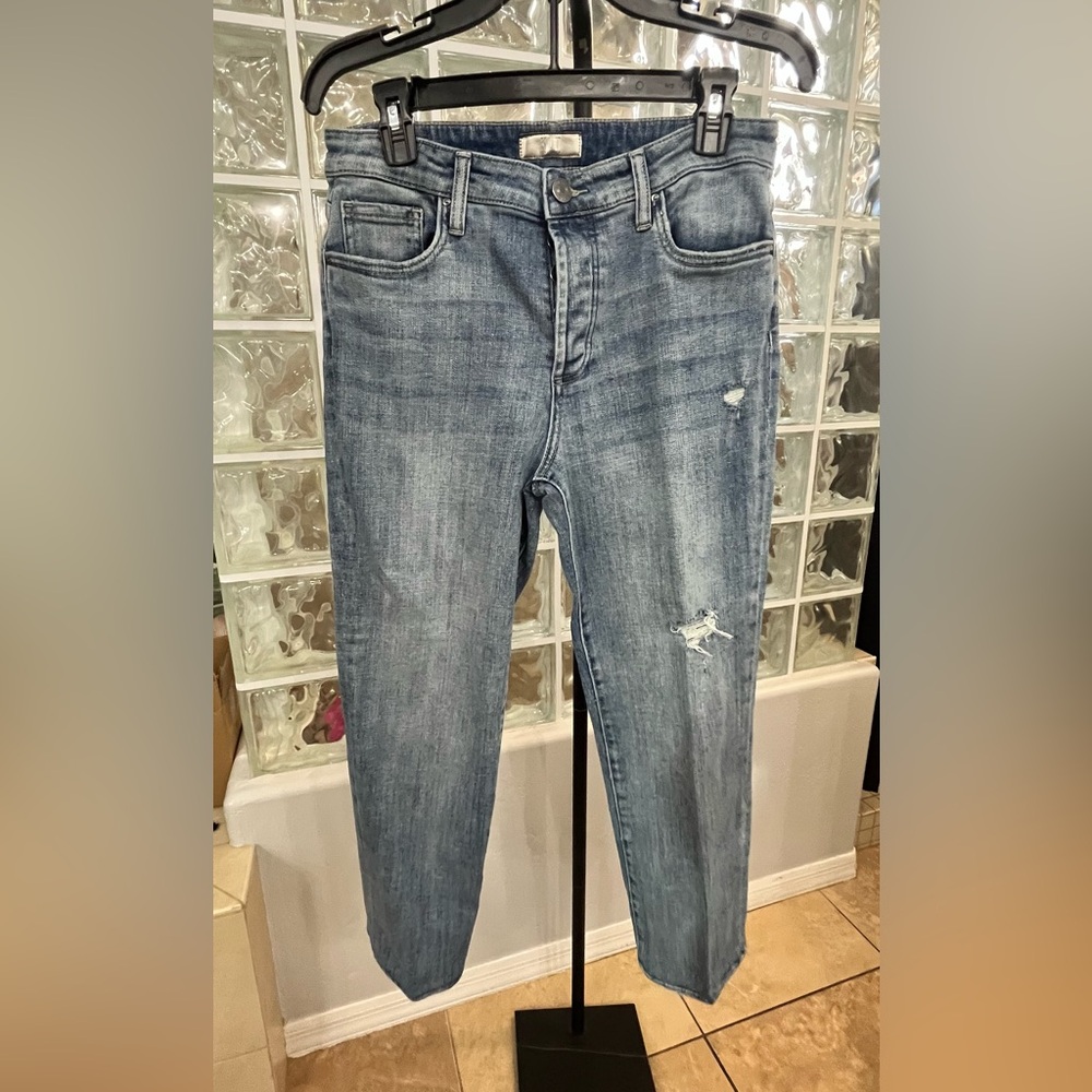 Kut From The Kloth Elizabeth Slouchy Boyfriend Crop Size 6 - Picture 2 of 7